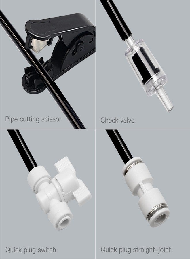 Clscea Aquarium CO2 Proof Tubing Flexible Kink-Resistant PU Tube 3/16" (16.4ft), Black - Image 5